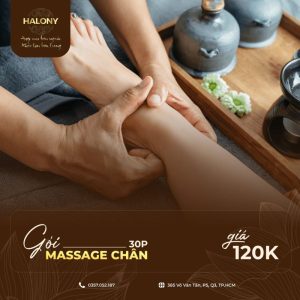 massage chân halony organic spa
